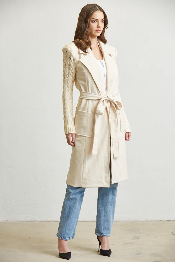 Belted Long Sweater from Rose Paulino