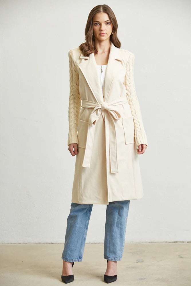 Belted Long Sweater from Rose Paulino