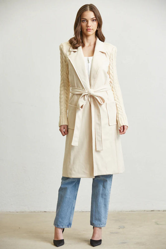 Belted Long Sweater from Rose Paulino