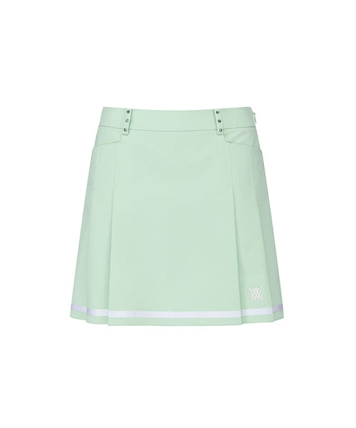 ANEW Golf: Women Half Pleats Under Line Point Skirt - Light Green