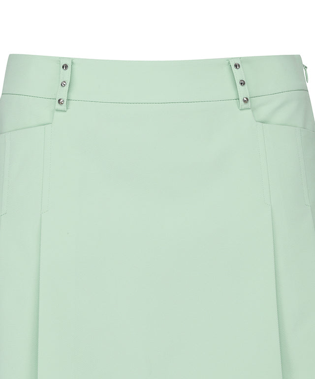 ANEW Golf: Women Half Pleats Under Line Point Skirt - Light Green