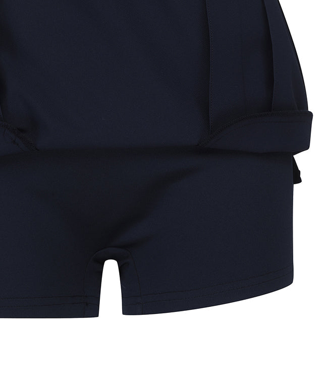 ANEW Golf: Women Half Pleats Under Line Point Skirt - Navy